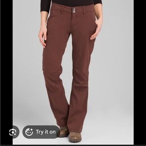 Prana Halle Women's Straight Leg Pants - Dark Brown 10